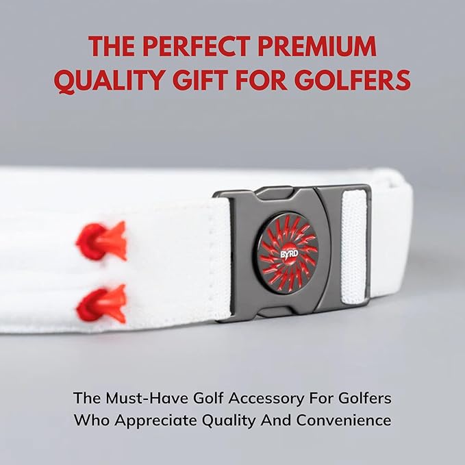 THE BYRD GOLF BELT - White Falcon Fuzz - The Byrd, LLC