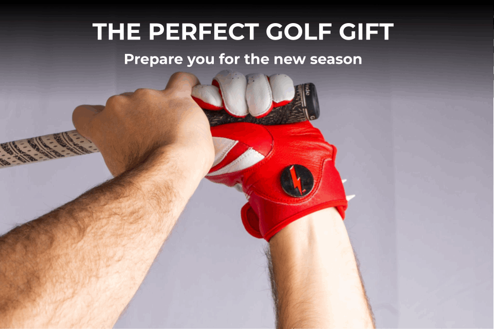 THE BYRD GOLF GLOVE - White/Red - The Byrd, LLC