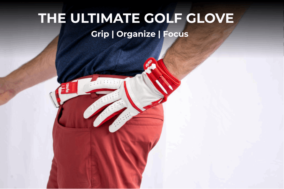 THE BYRD GOLF GLOVE - White/Red - The Byrd, LLC
