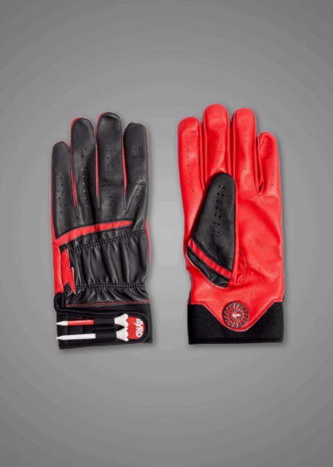THE BYRD GOLF GLOVE - Black/Red - The Byrd, LLC