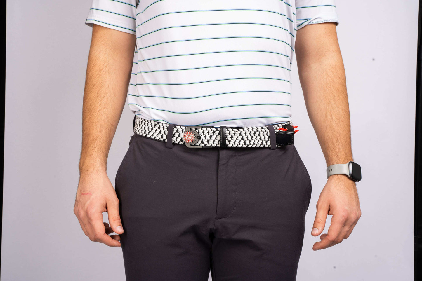 THE BRAIDED BYRD GOLF BELT - Black Capped Chickadee - The Byrd, LLC