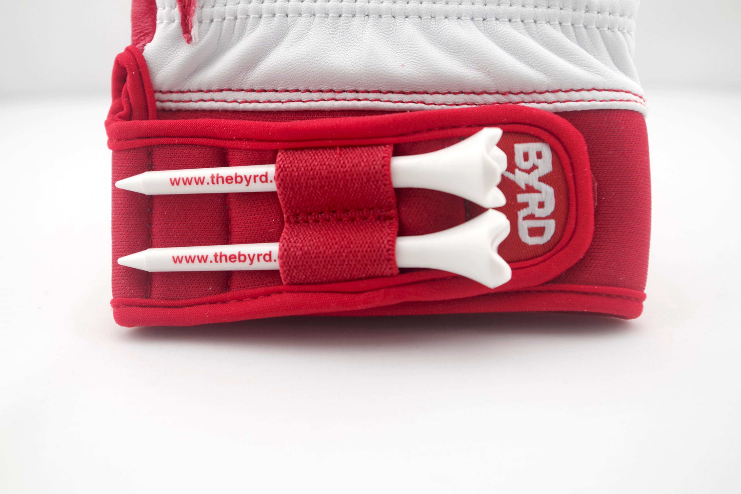 THE BYRD GOLF GLOVE - White/Red - The Byrd, LLC