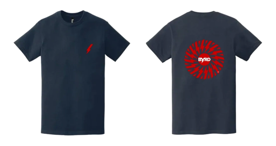 The Byrd Sunbolt T-Shirt - Gildan Hammer Goodness - The Byrd, LLC