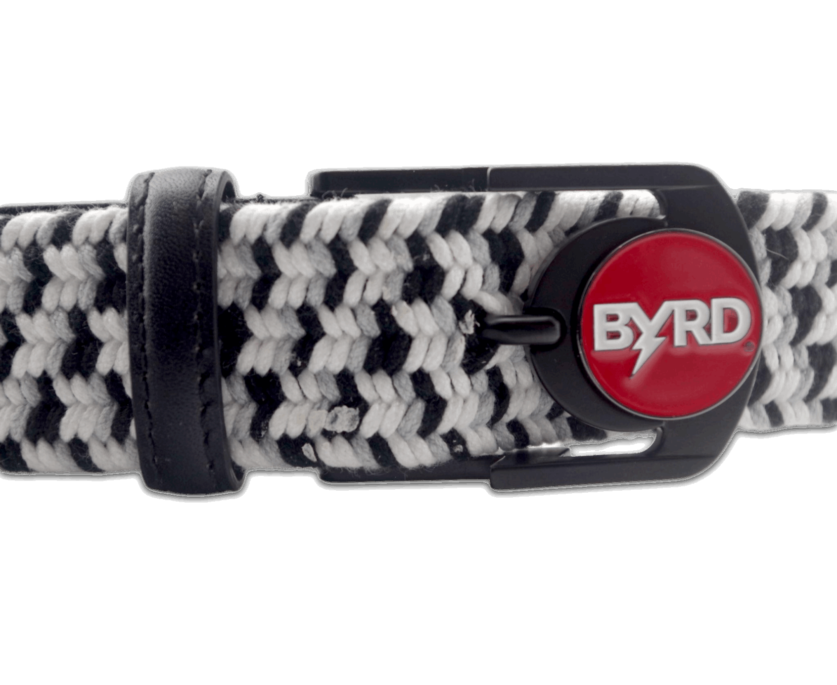 THE BRAIDED BYRD GOLF BELT - Black Capped Chickadee