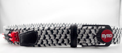 THE BRAIDED BYRD GOLF BELT - BLACK CAPPED CHICKADEE