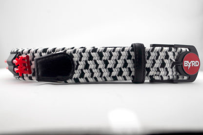 THE BRAIDED BYRD GOLF BELT - BLACK CAPPED CHICKADEE