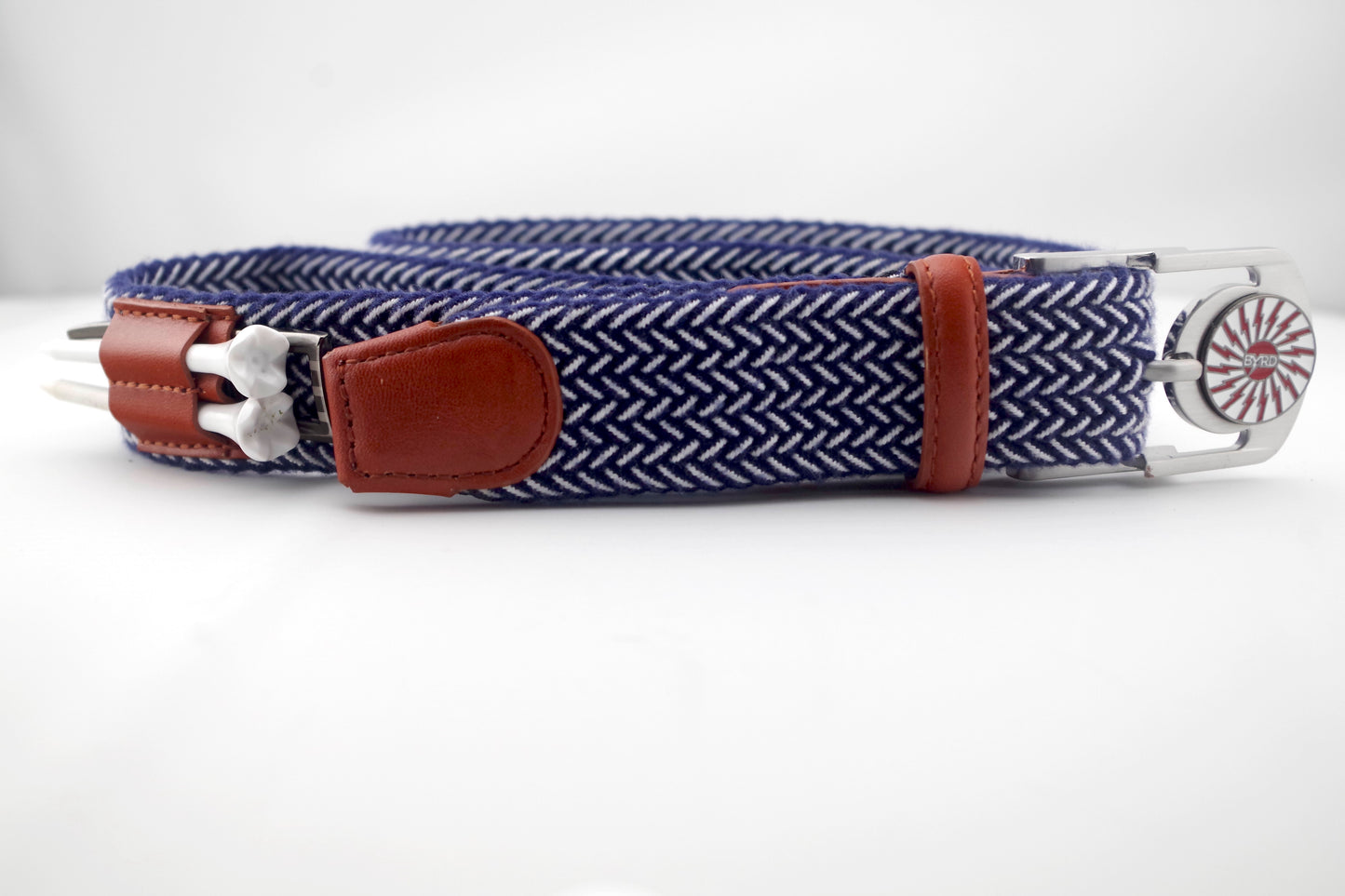 THE BRAIDED BYRD GOLF BELT - MOUNTAIN BLUEBIRD