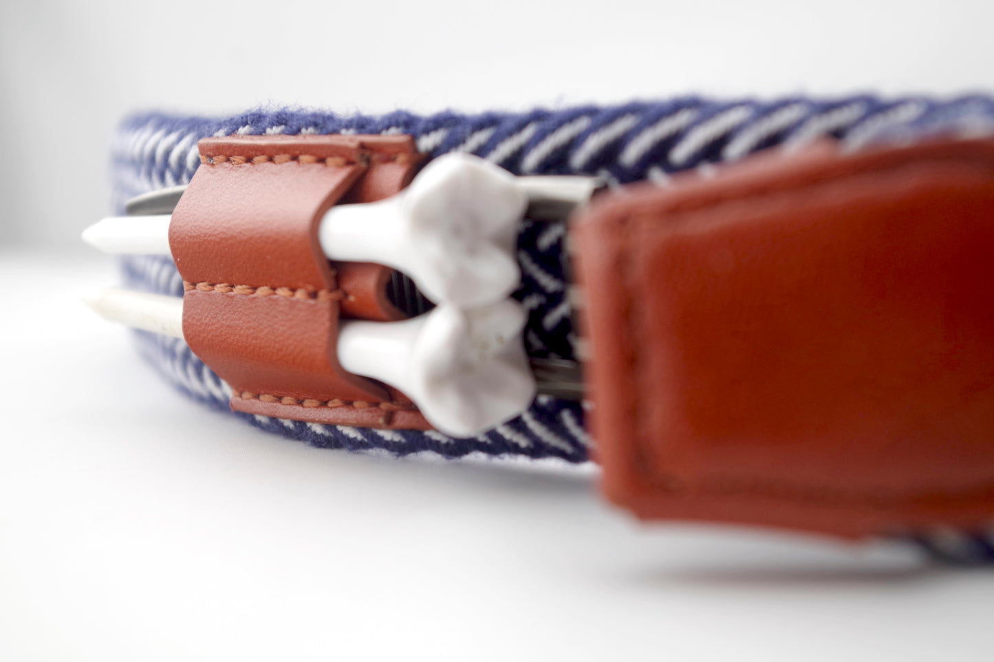 THE BRAIDED BYRD GOLF BELT - MOUNTAIN BLUEBIRD