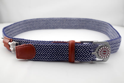 THE BRAIDED BYRD GOLF BELT - MOUNTAIN BLUEBIRD