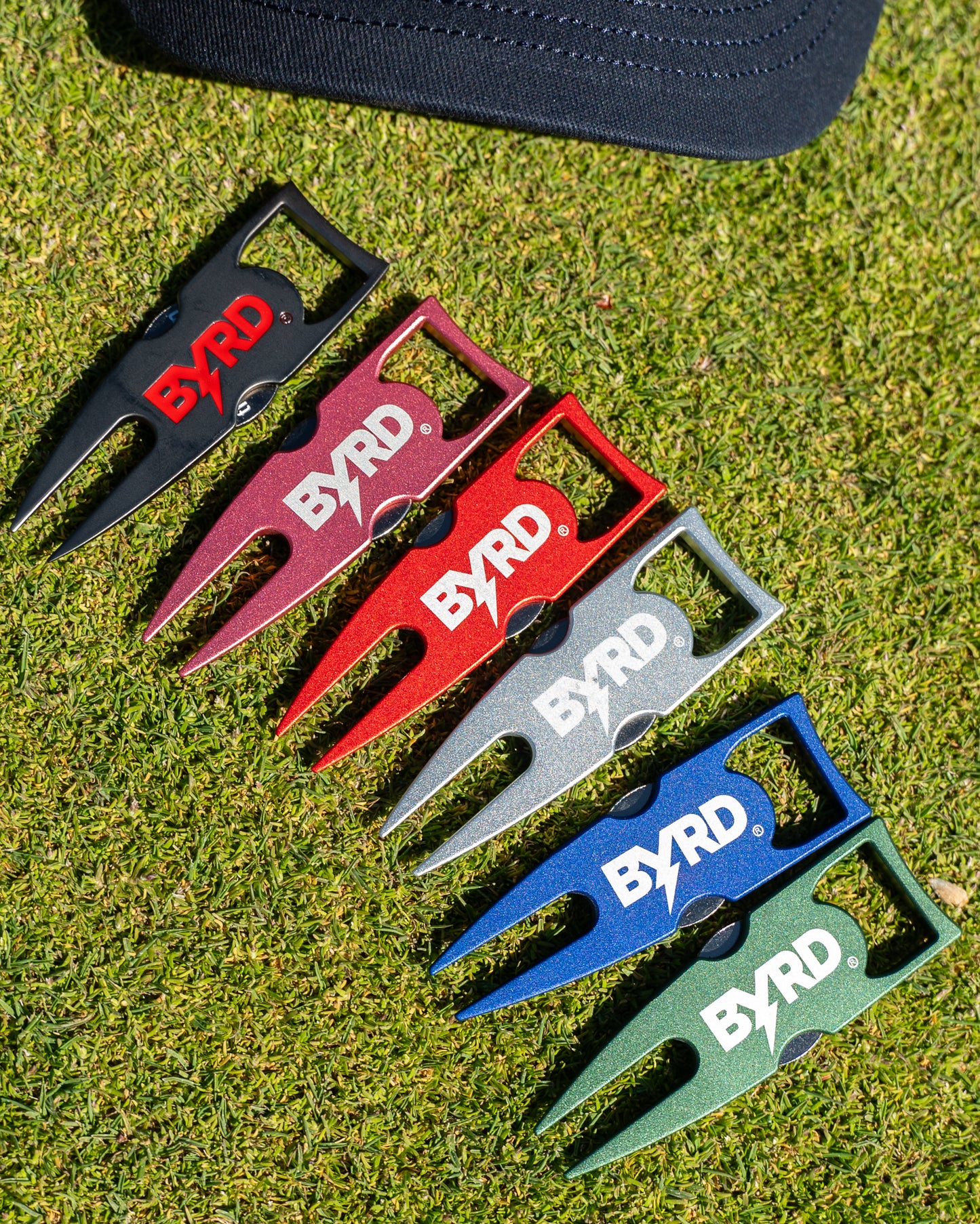 The Byrd Divot Tool - Aluminum with Ball Marker