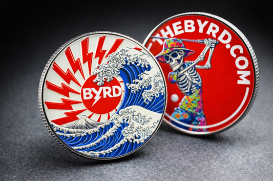 POKER CHIP BALL MARKER - Wave Skeleton - The Byrd, LLC