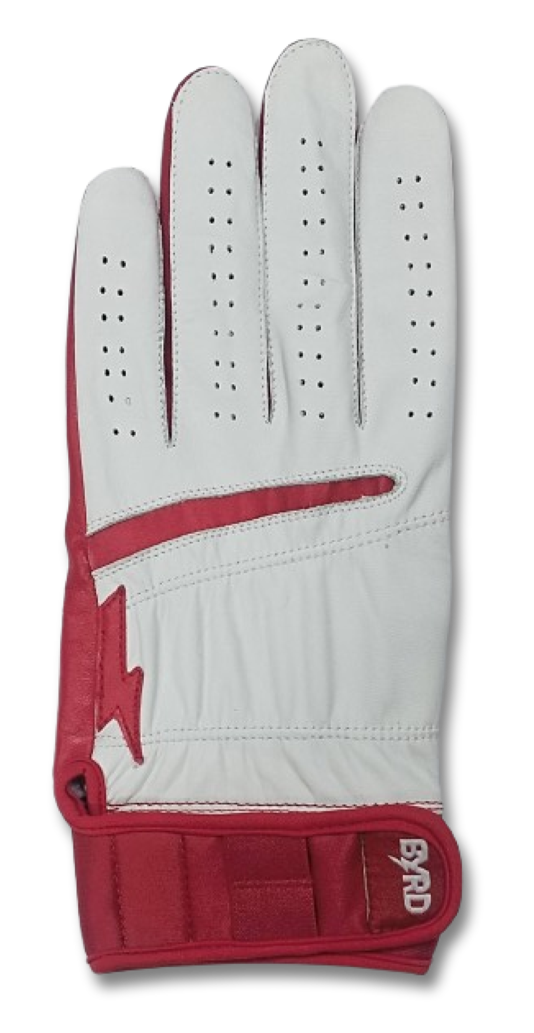 THE BYRD GOLF GLOVE - WHITE / RED