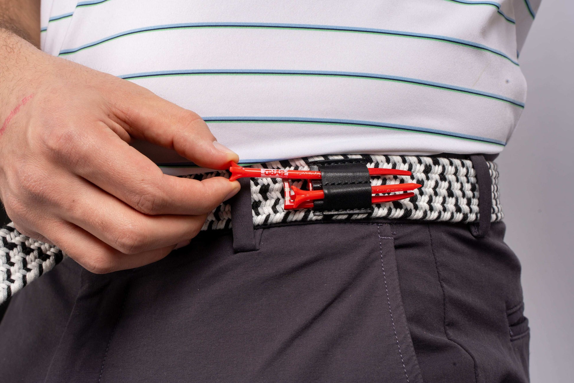 THE BRAIDED BYRD GOLF BELT - Black Capped Chickadee - The Byrd, LLC