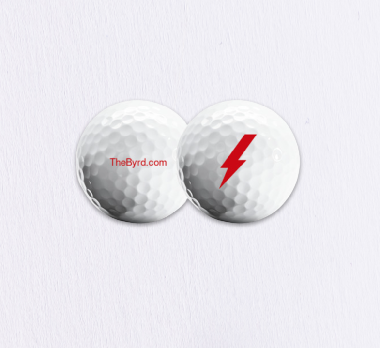 The Byrd Golf Balls - 1 Sleeve with Byrdbolt