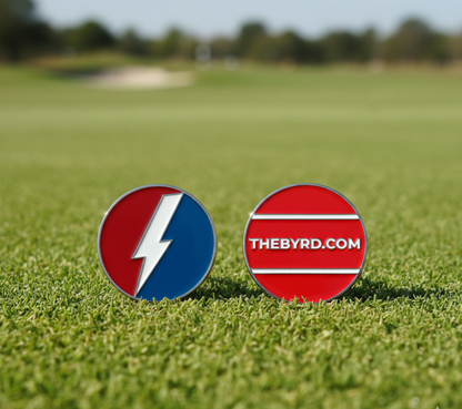 RED, WHITE & BLUE BYRD BALL MARKERS - The Byrd, LLC
