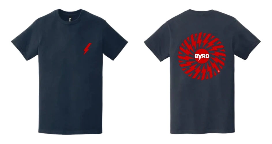 The Byrd Sunbolt T-Shirt - Gildan Hammer Goodness