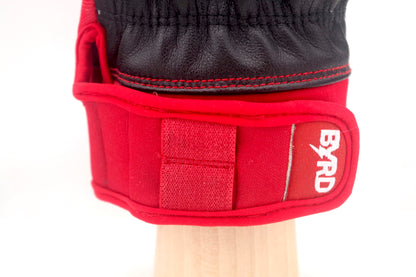 THE BYRD GOLF GLOVE - BLACK / RED