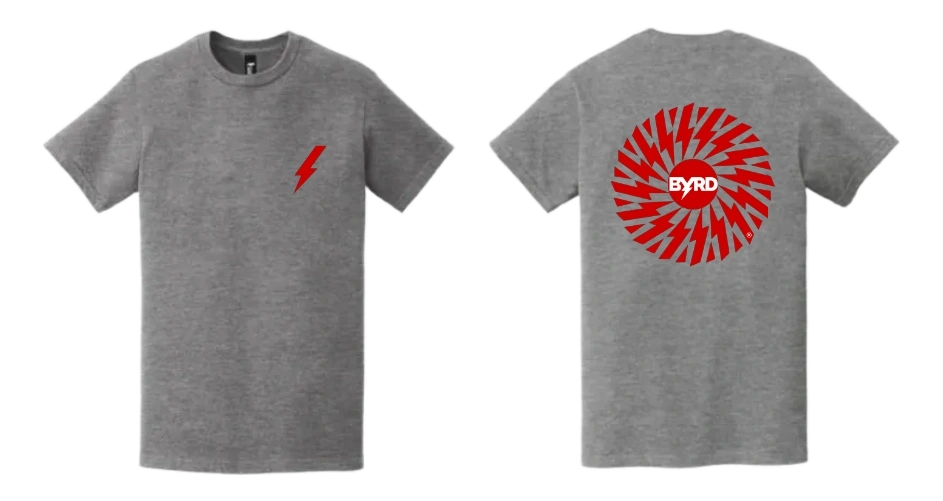 The Byrd Sunbolt T-Shirt - Gildan Hammer Goodness