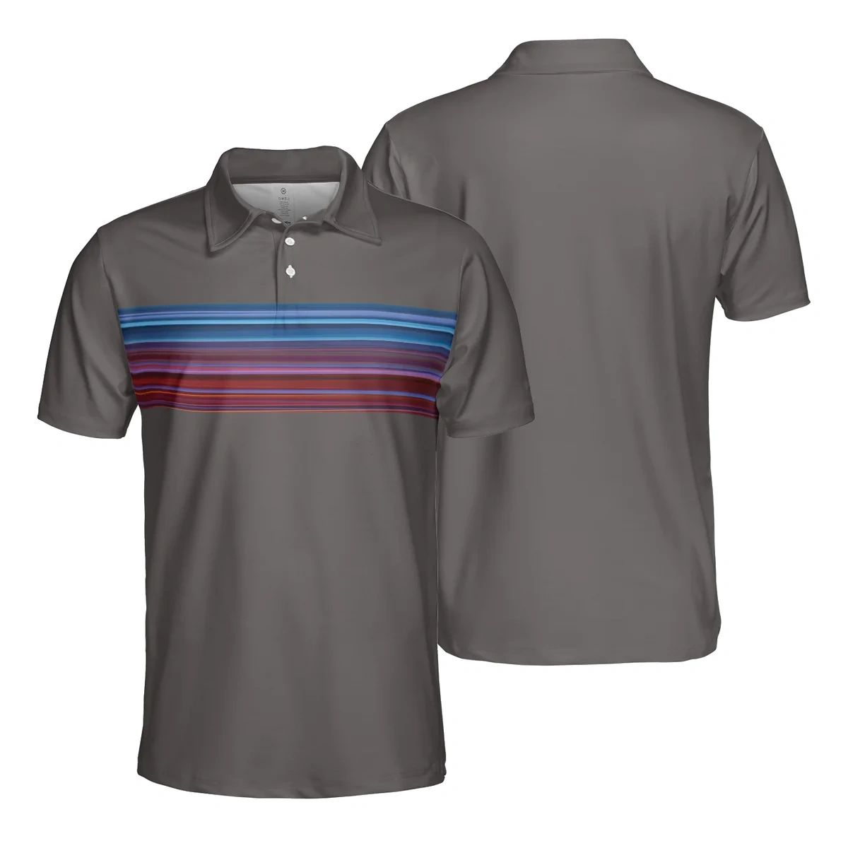 The Grey Gertrude - Men's Performance Polo With Stripes | The Byrd, LLC